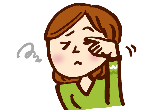 目に何か入った